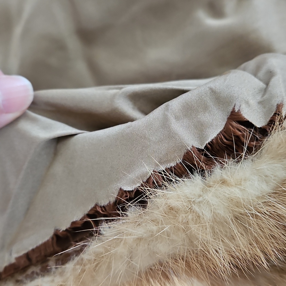 Vintage real mink shawl wrap with pockets S/M/L - Picture 10 of 14